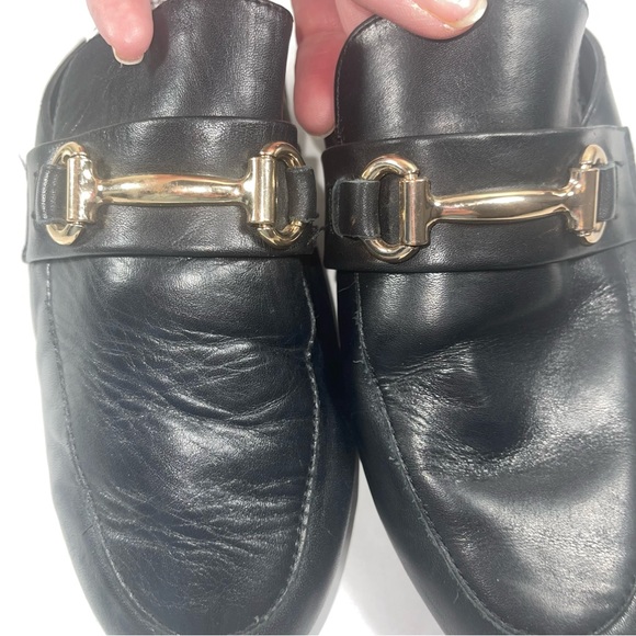 Steve Madden Kandi black leather loafer mules size 6 - Picture 5 of 9